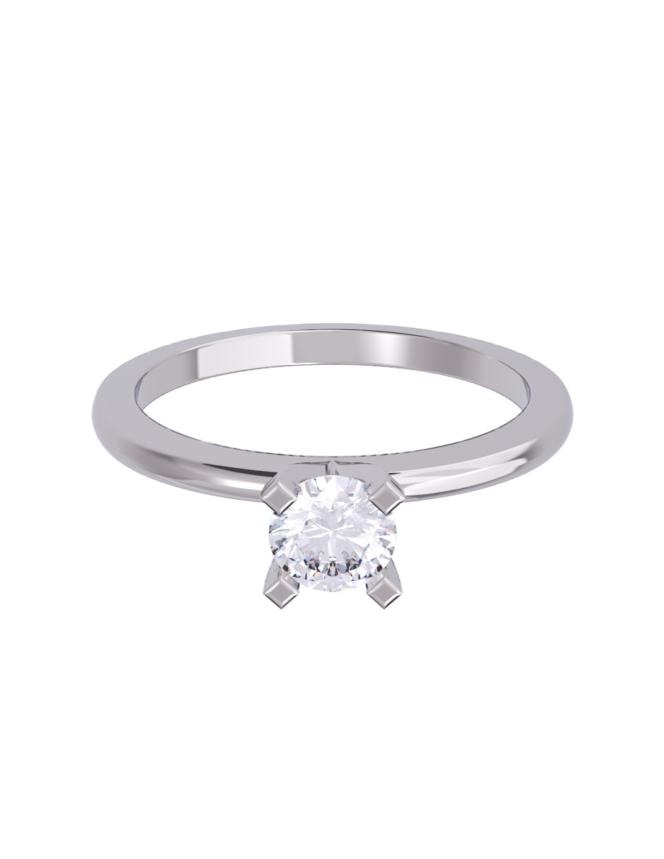 Anillo de compromiso de oro 14 K diamante Anillo de compromiso de oro 14 K diamante