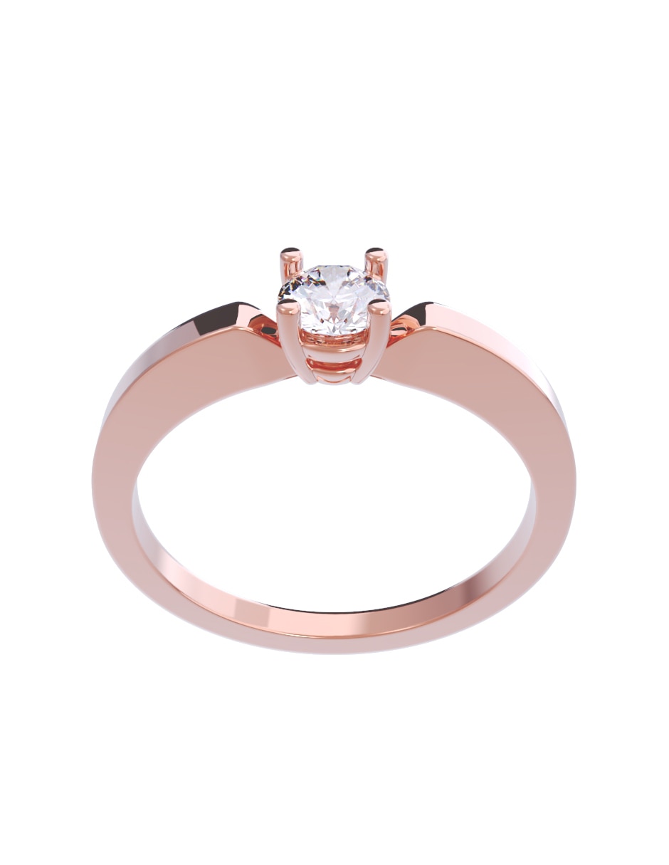 Anillo de compromiso 10 k Diamantes Fonelli diamante 4