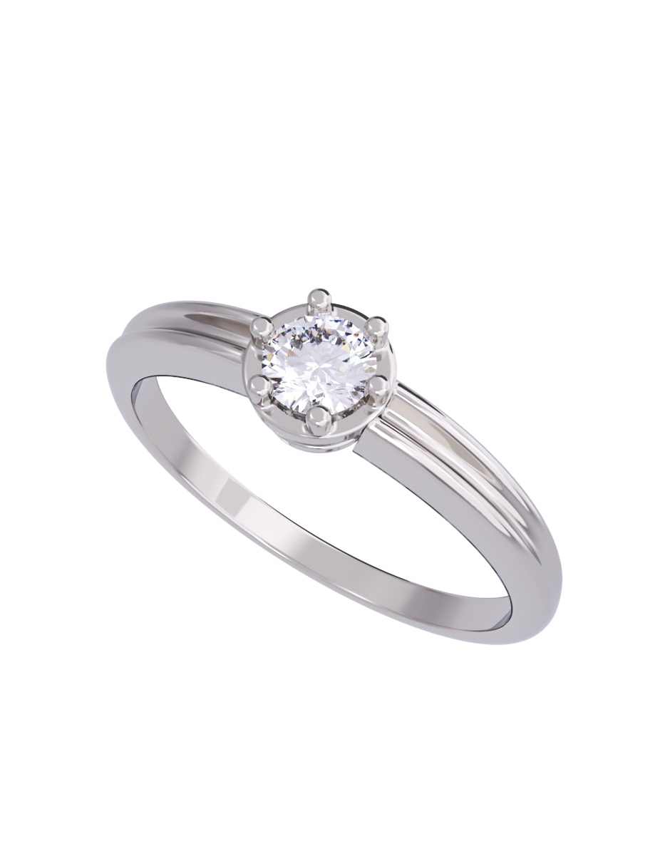 Anillo de compromiso 14 k Diamantes Fonelli diamante 2