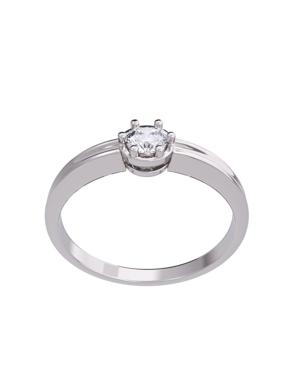 Anillo de compromiso 14 k Diamantes Fonelli diamante 4