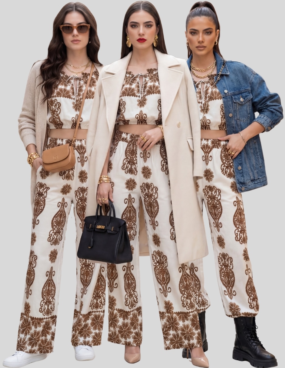Conjunto de vestir de dos piezas para mujer 7