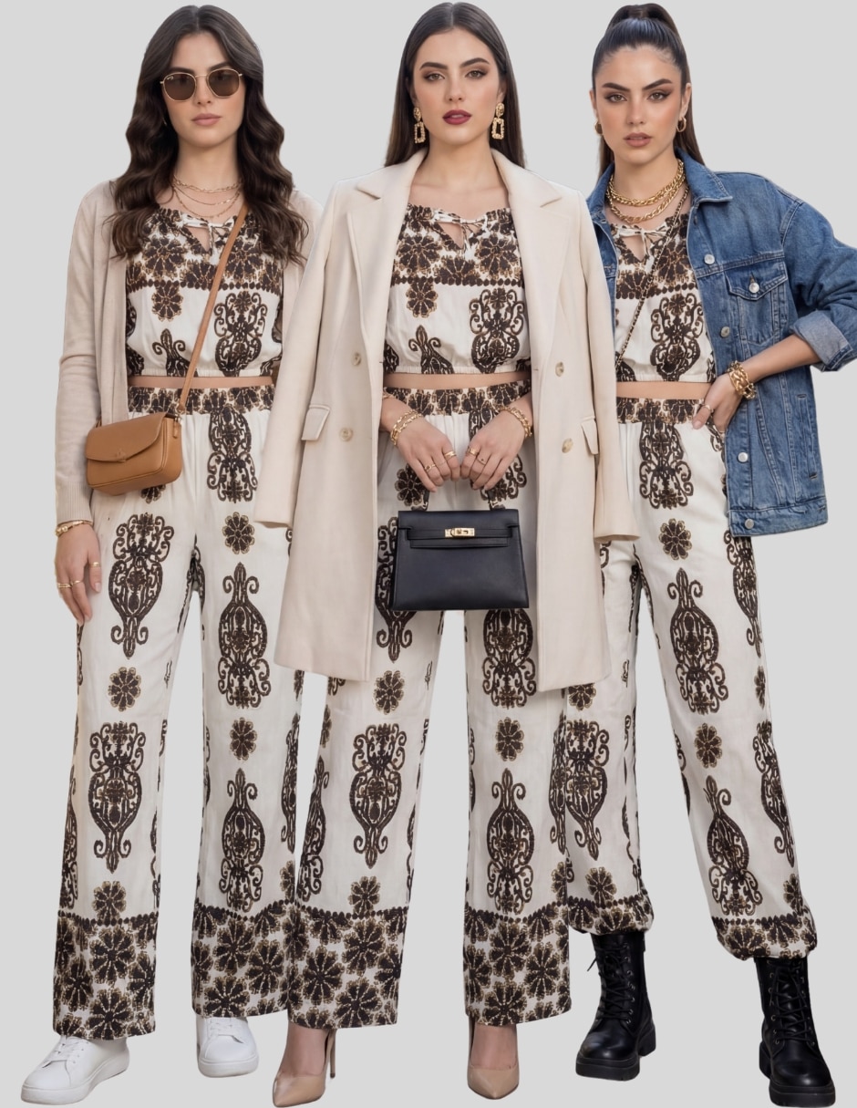 Conjunto de vestir de dos piezas para mujer 2