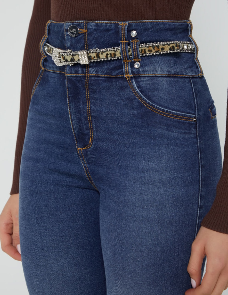 Jeans ultra slim Callao corte cintura alta para mujer 2