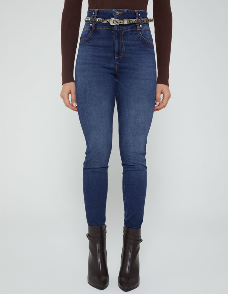 Jeans ultra slim Callao corte cintura alta para mujer