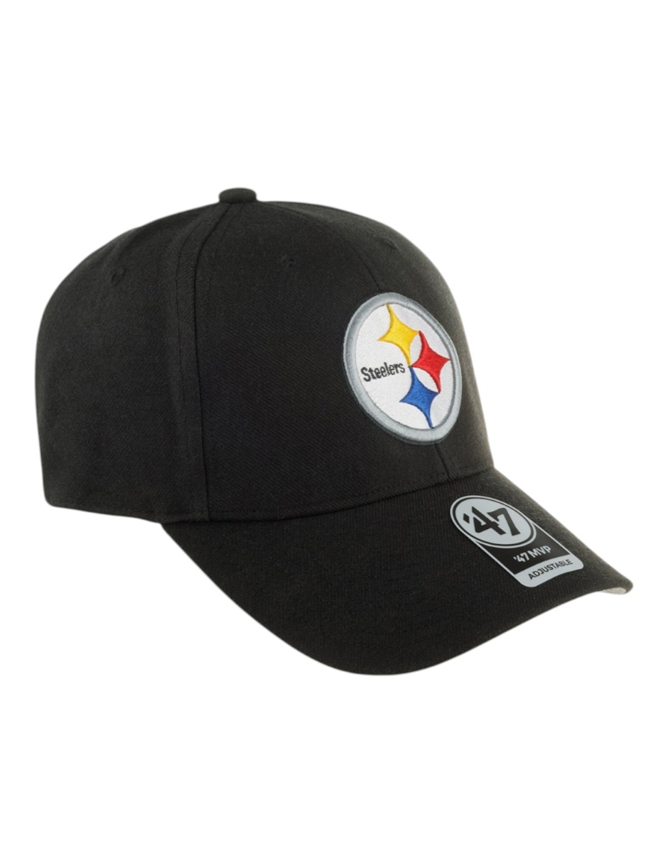 Gorra visera curva velcro casual 47 Brand NFL MVP Pittsburgh Steelers unisex