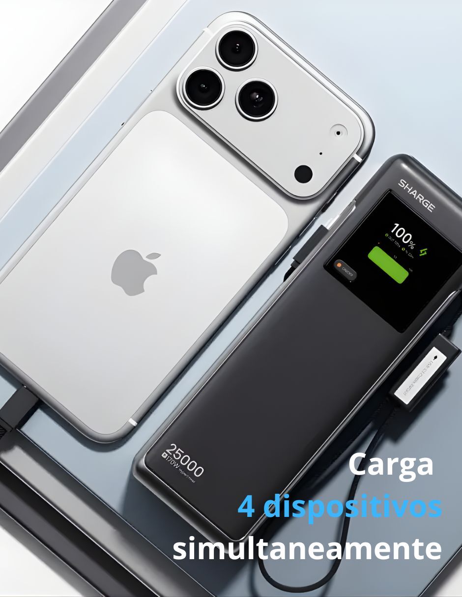 Batería portátil 25000 mAh X6 4