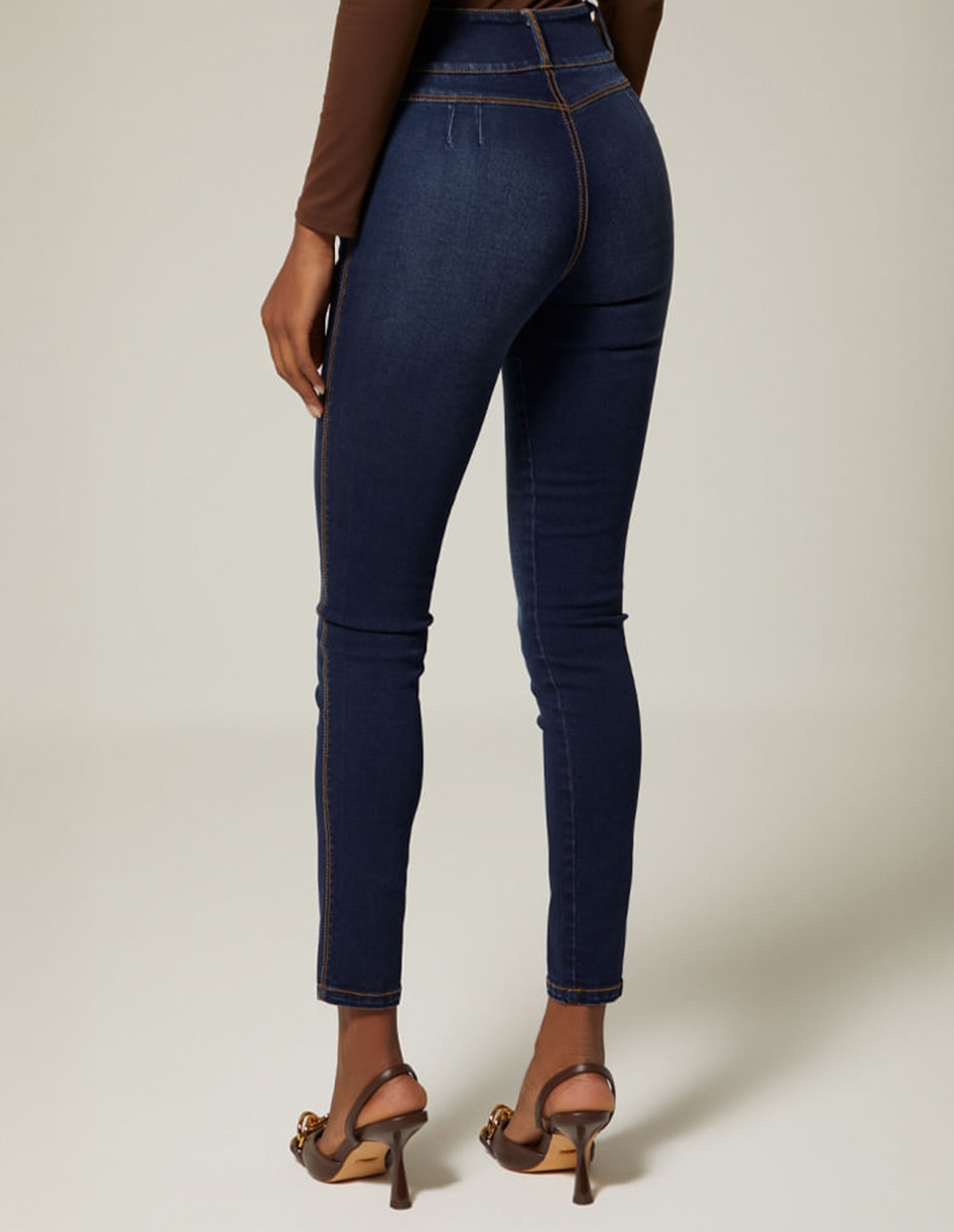 Jeans capri ultra slim Studio F para mujer