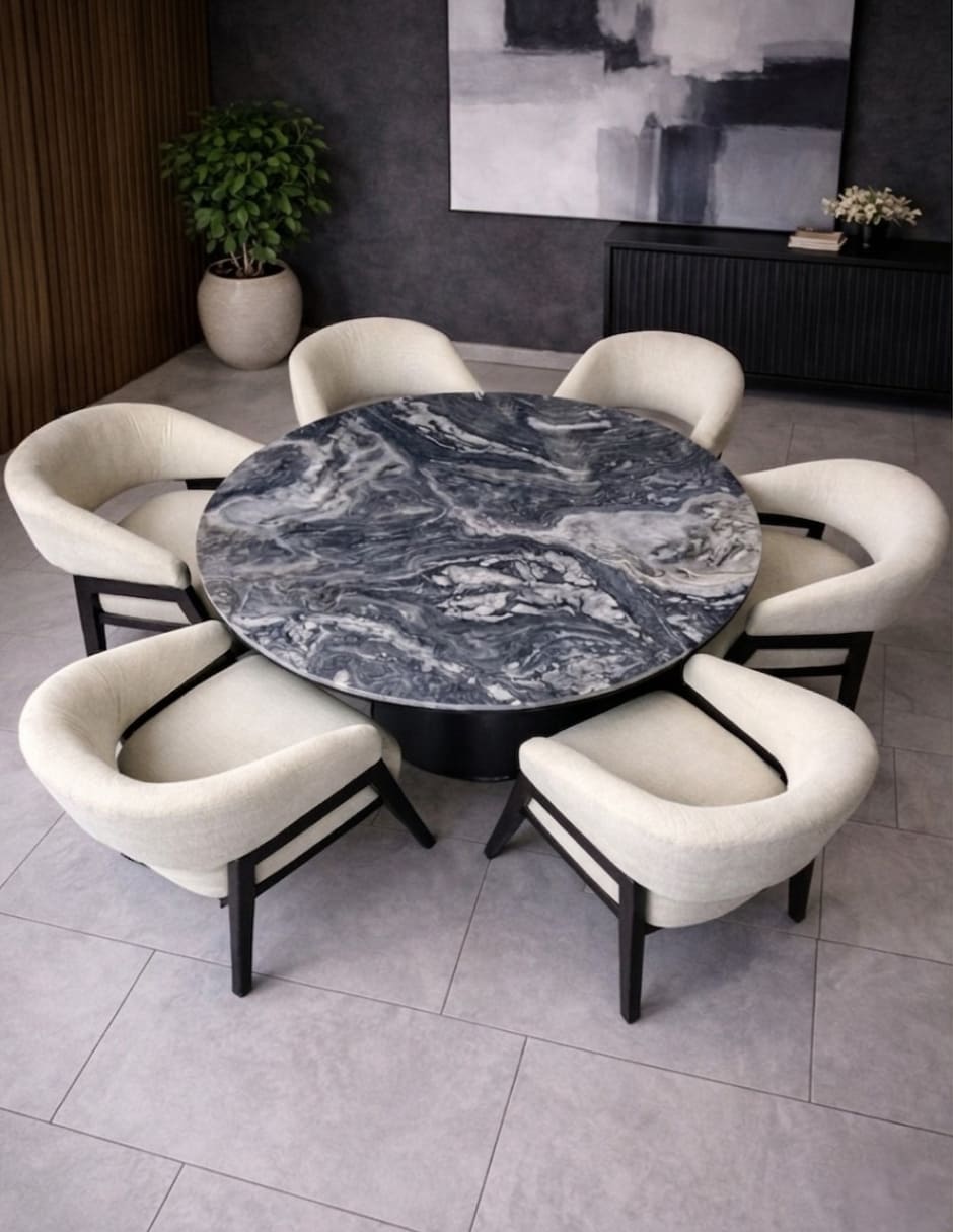 Comedor comedor vaniglam para 6 personas de mármol