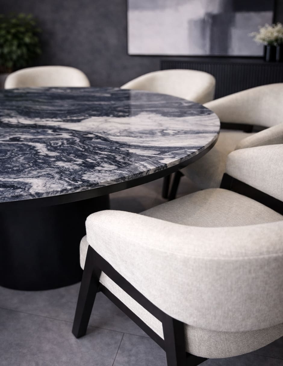 Comedor comedor vaniglam para 6 personas de mármol