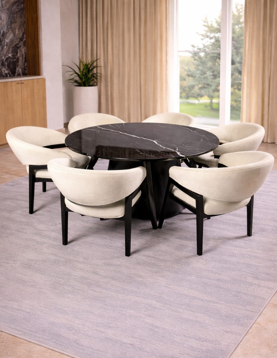 Comedor comedor para 6 personas de mármol 7
