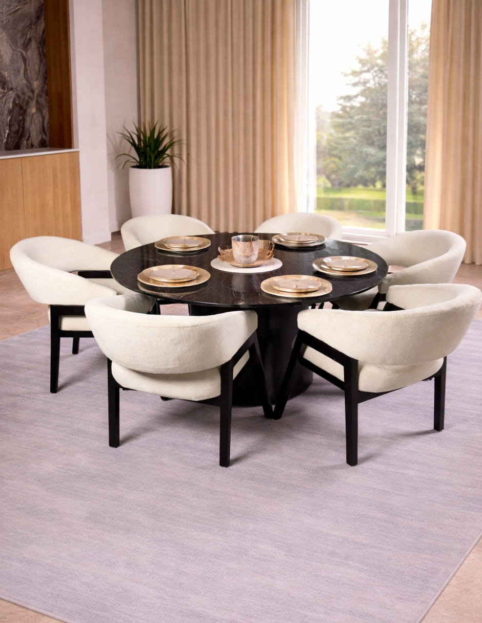 Comedor comedor para 6 personas de mármol 8