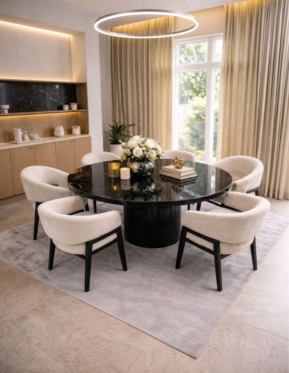 Comedor comedor para 6 personas de mármol 9