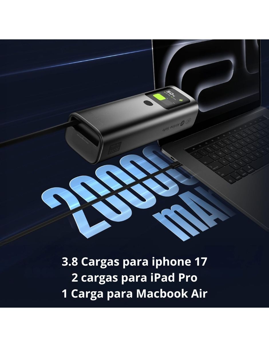 Batería portátil 20000 mAh E4 3