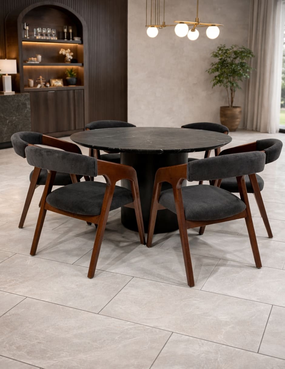 Comedor comedor para 6 personas de mármol 15