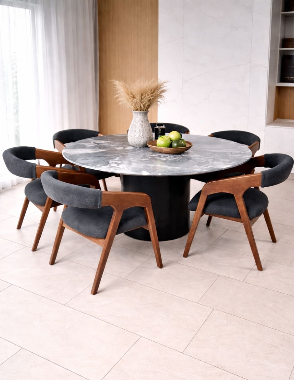 Comedor comedor vaniglam para 6 personas de mármol