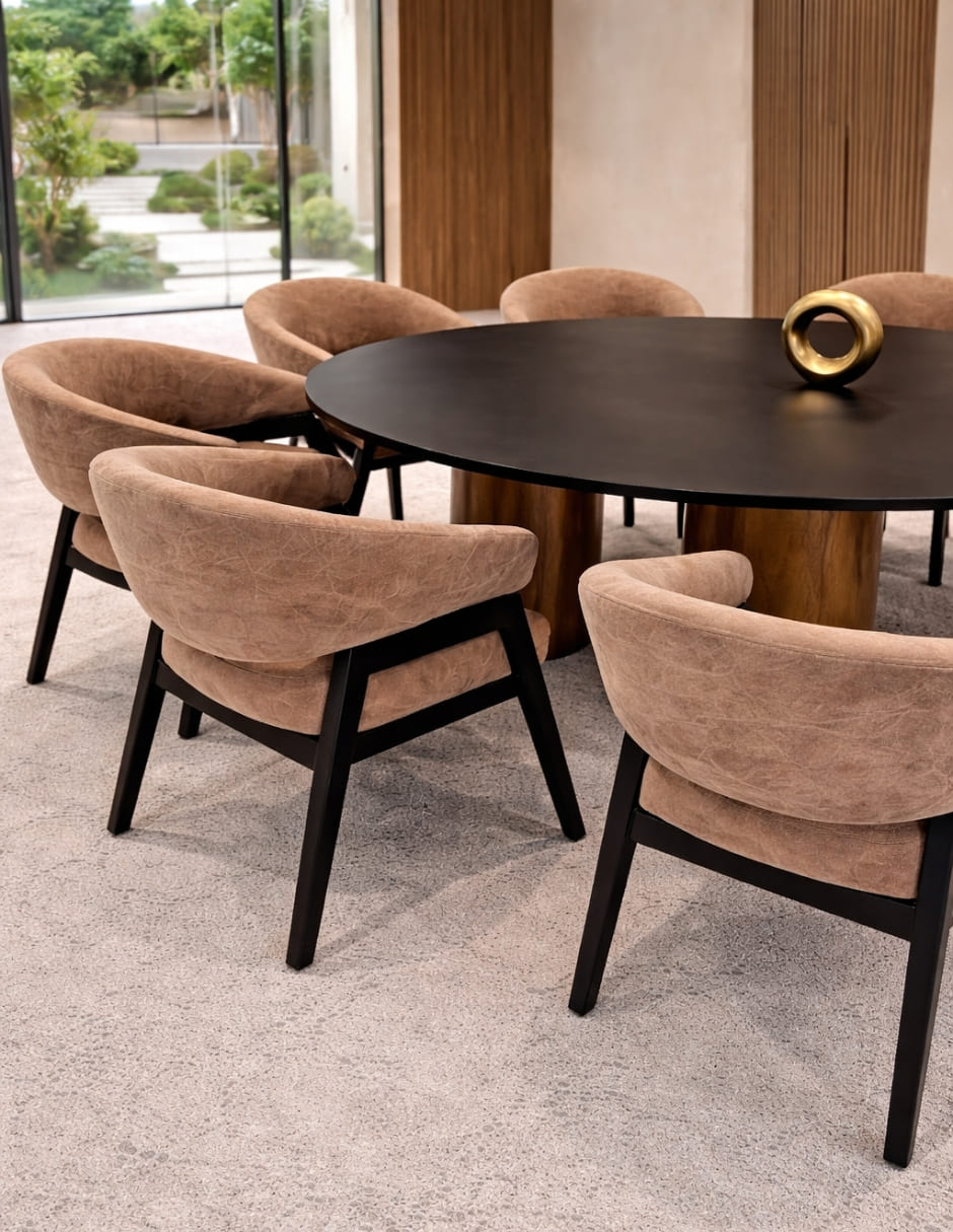 Comedor COMEDOR para 6 personas de MDF melamina 8