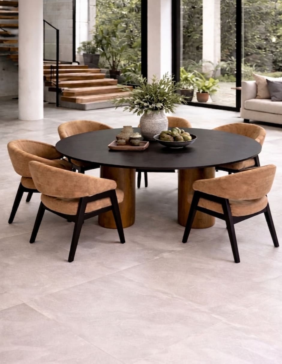 Comedor COMEDOR para 6 personas de MDF melamina 3
