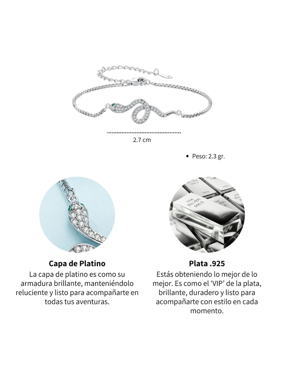 Pulsera Chulada de plata P 925 Nature