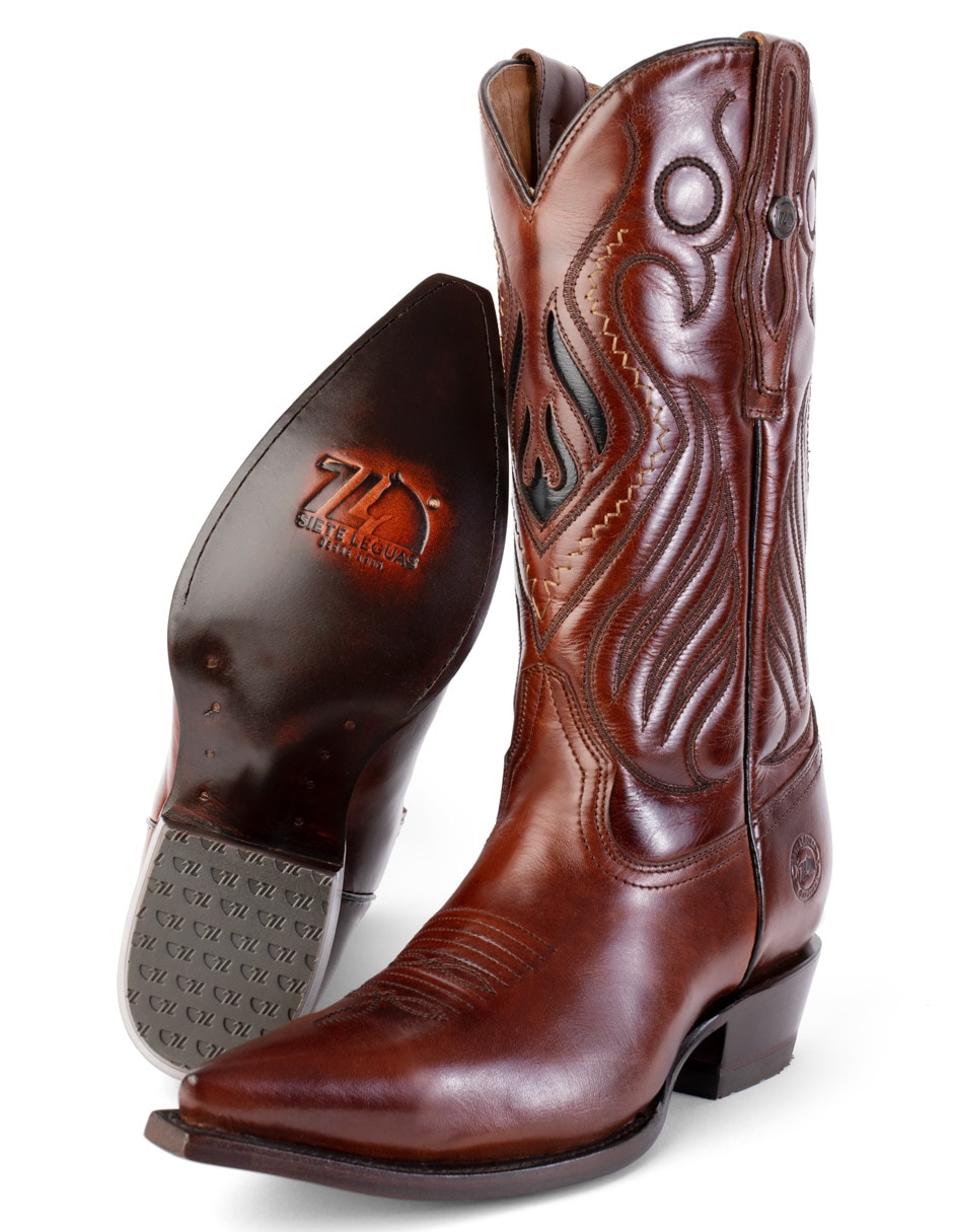 Bota Siete Leguas Vaquera de piel para hombre