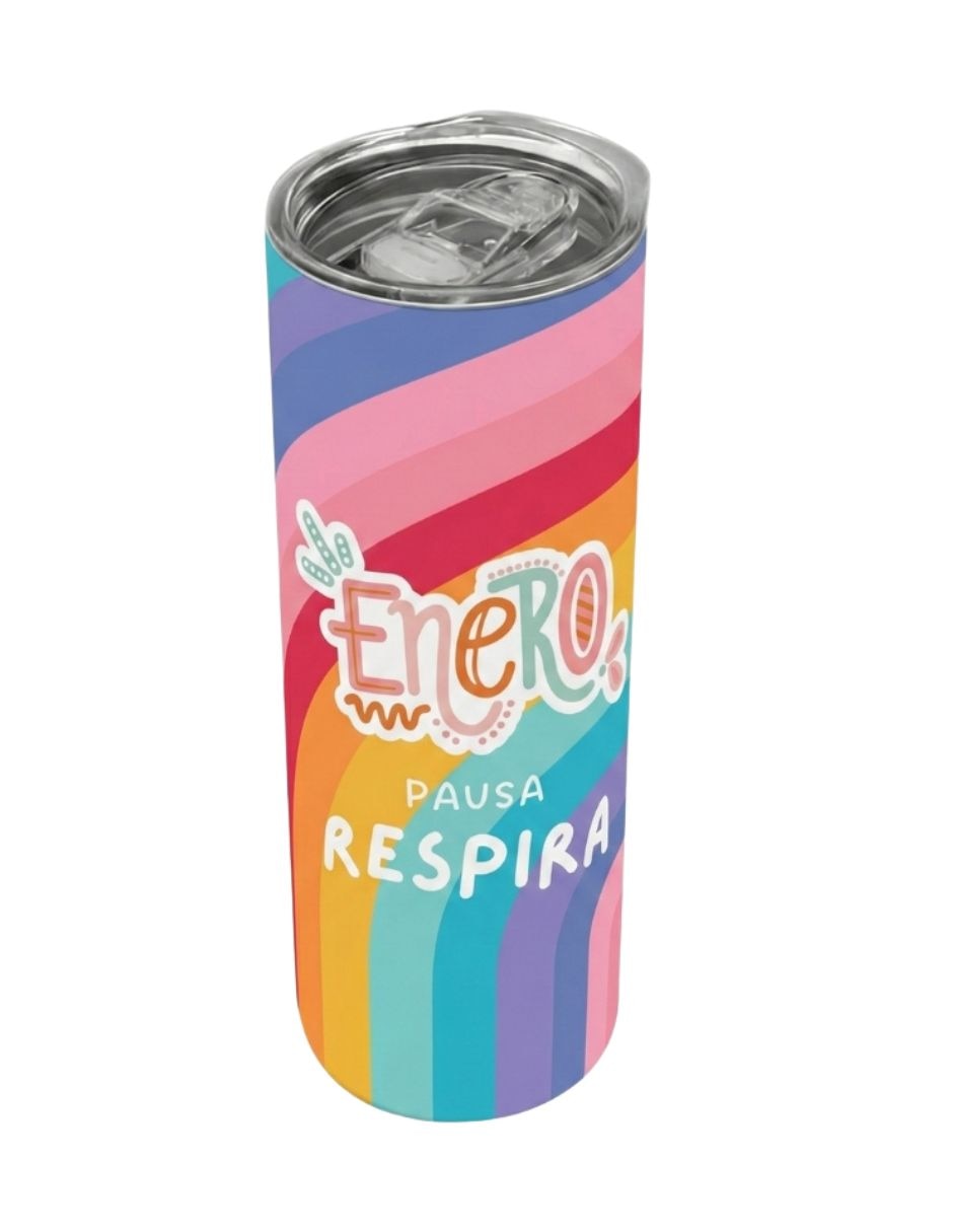 Set termo Tink de acero inoxidable con tapa a presión