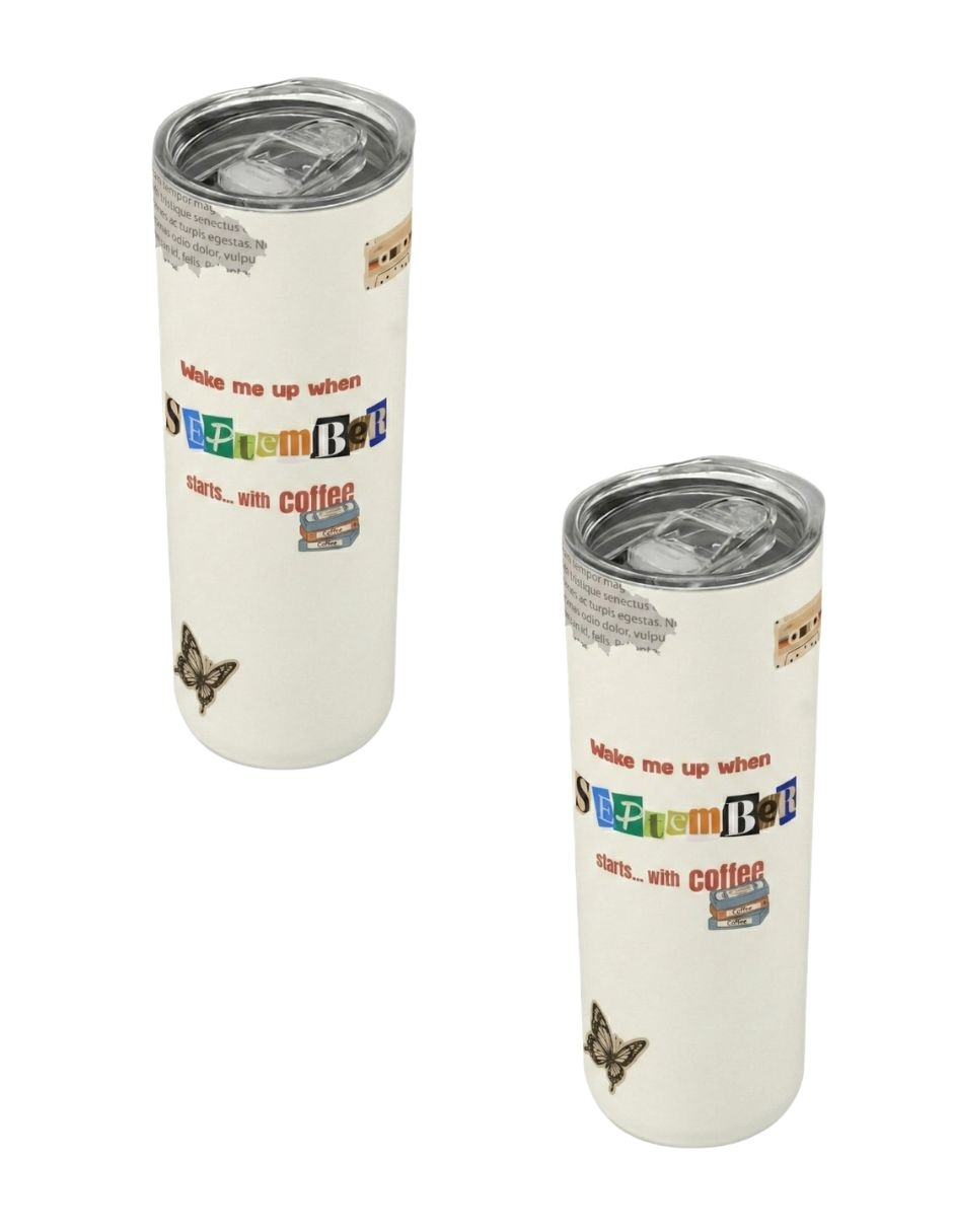 Set termo Tink de acero inoxidable con tapa a presión