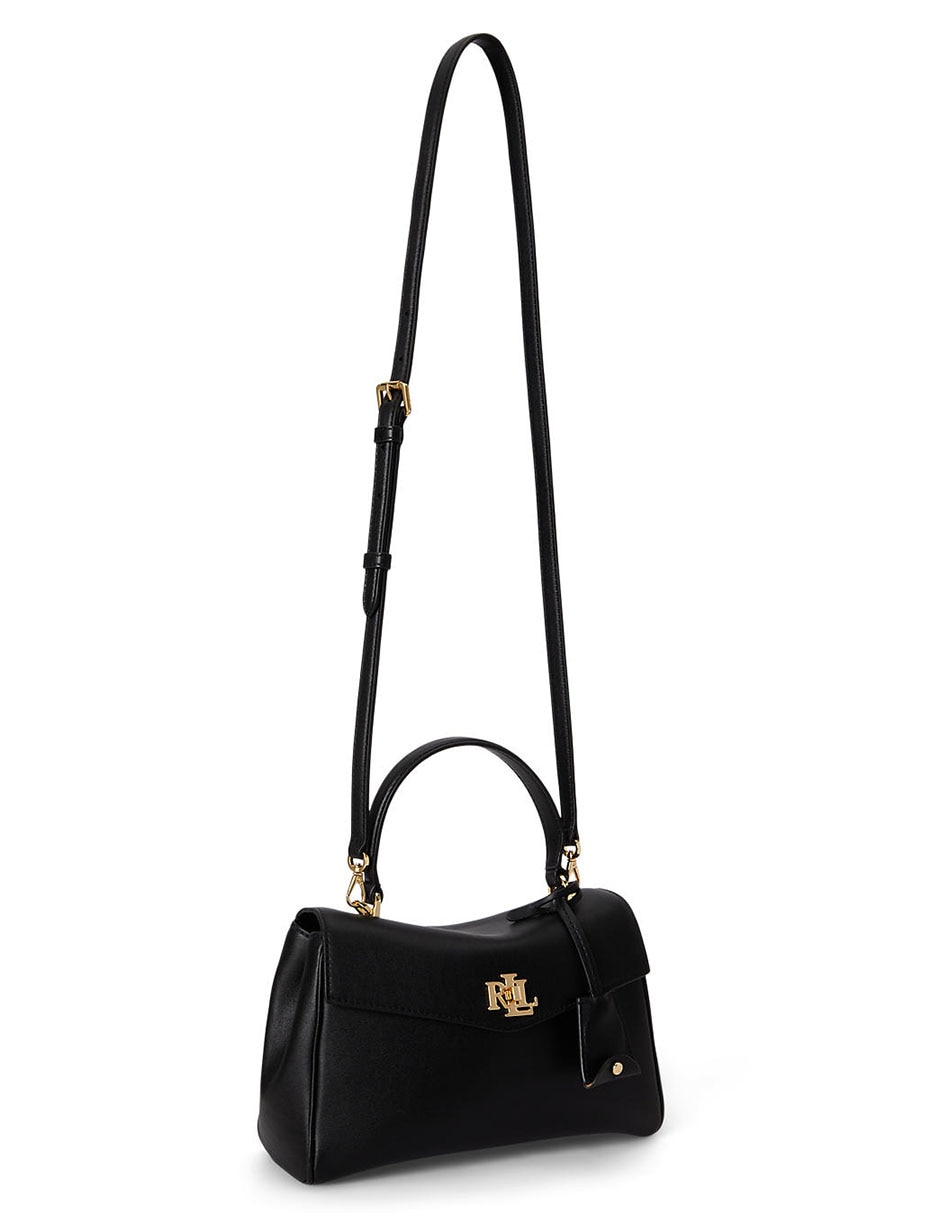 Bolsa satchel de piel para mujer