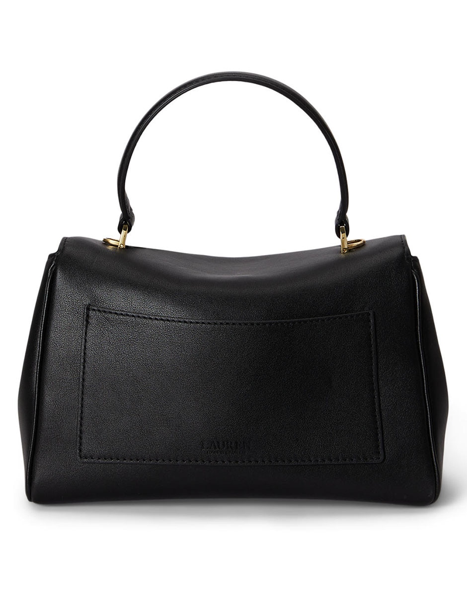 Bolsa satchel de piel para mujer
