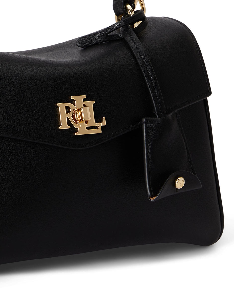 Bolsa satchel de piel para mujer
