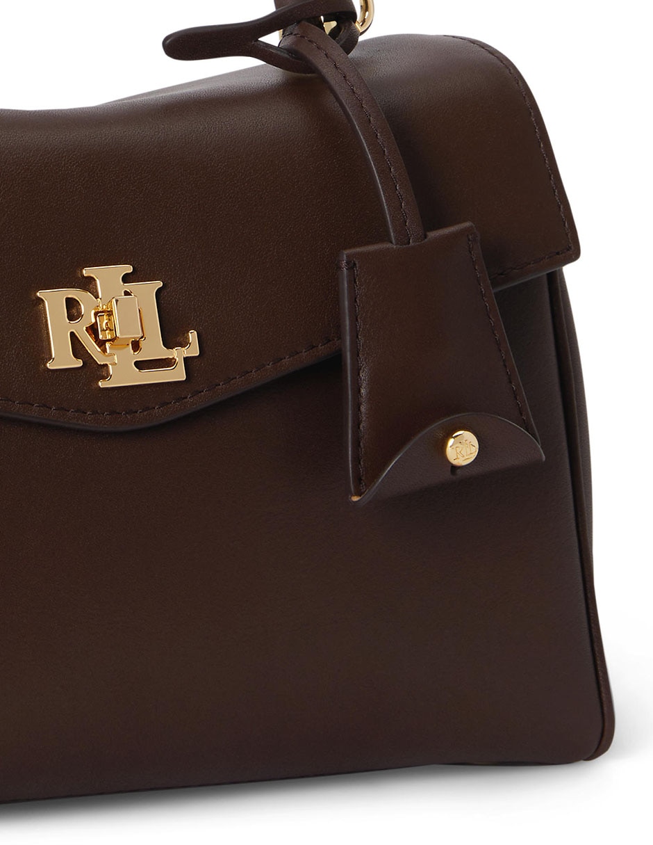 Bolsa satchel de piel para mujer 5