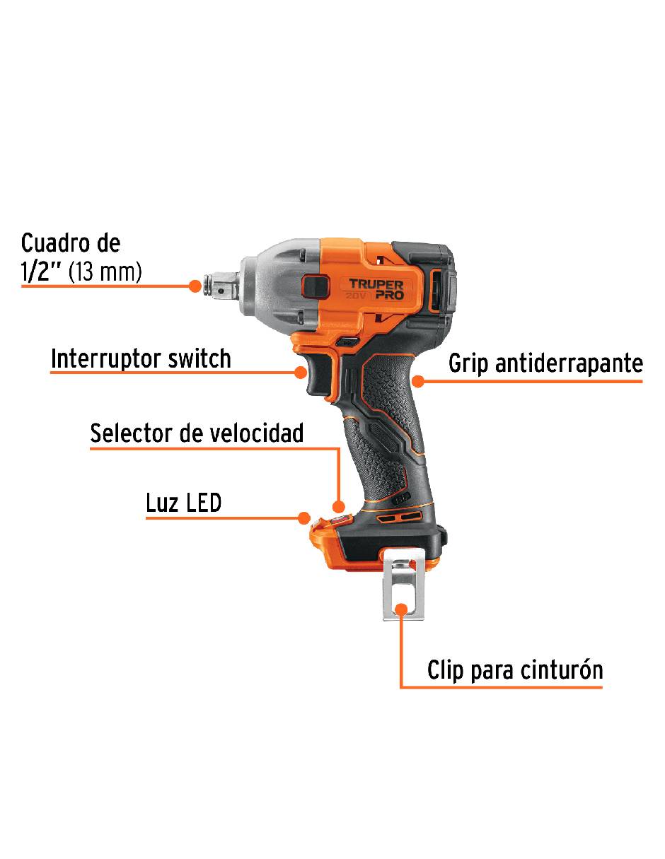 Llave de impacto TRUPER