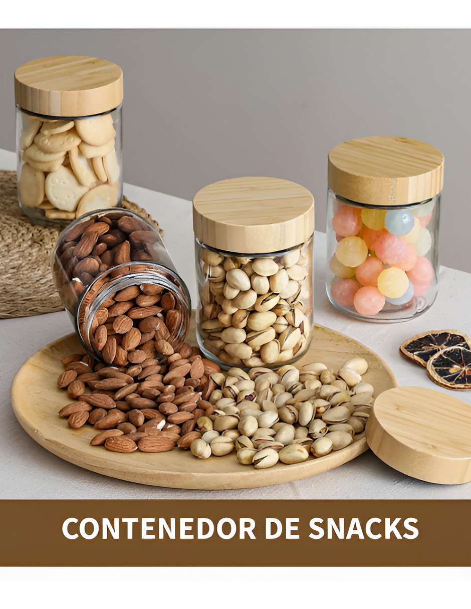 Set de frascos de vidrio hermético 2