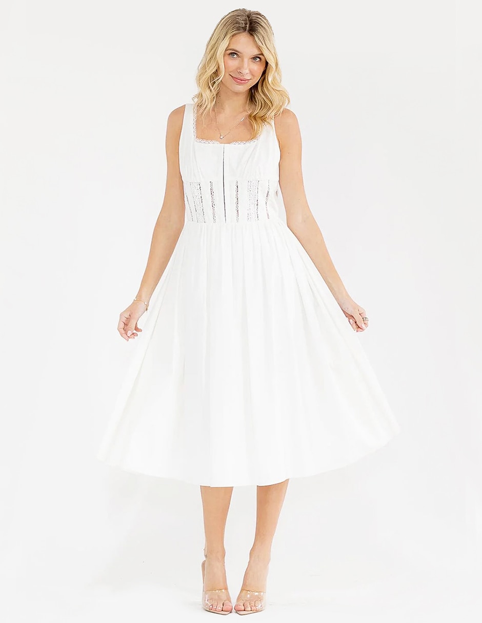 Vestido midi casual para mujer Vestido midi casual para mujer