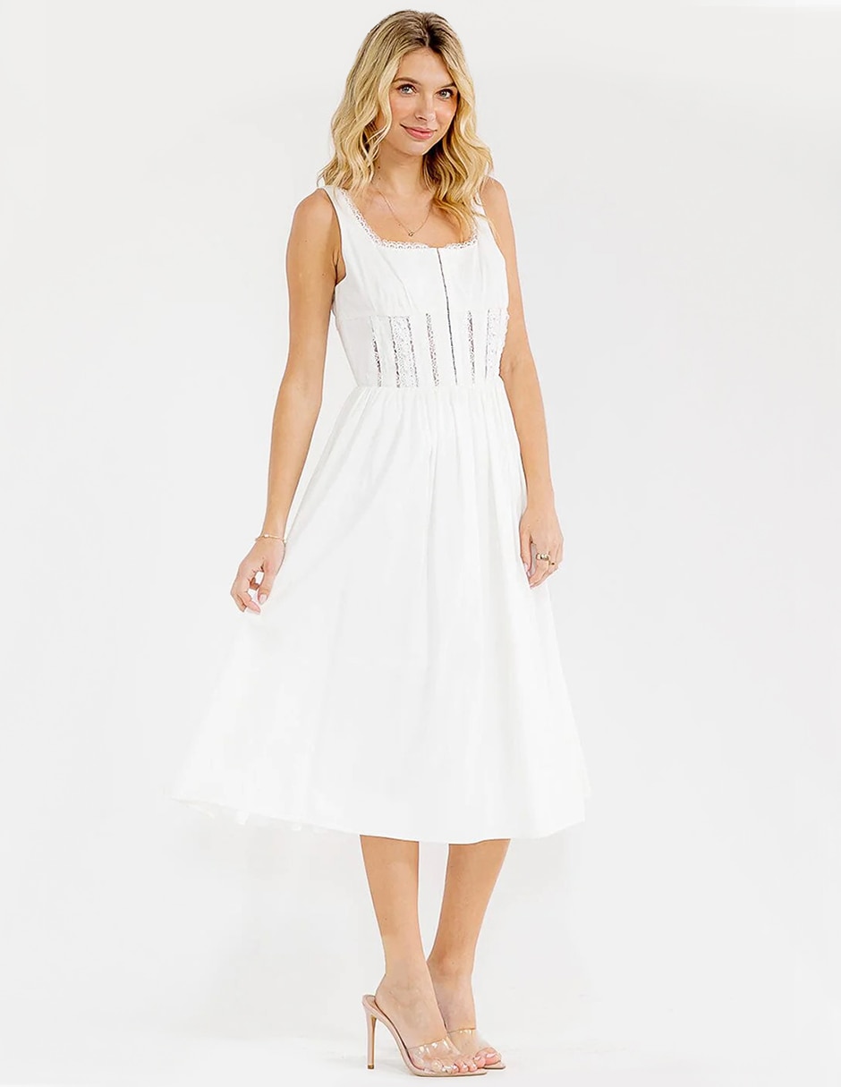 Vestido midi casual para mujer 4