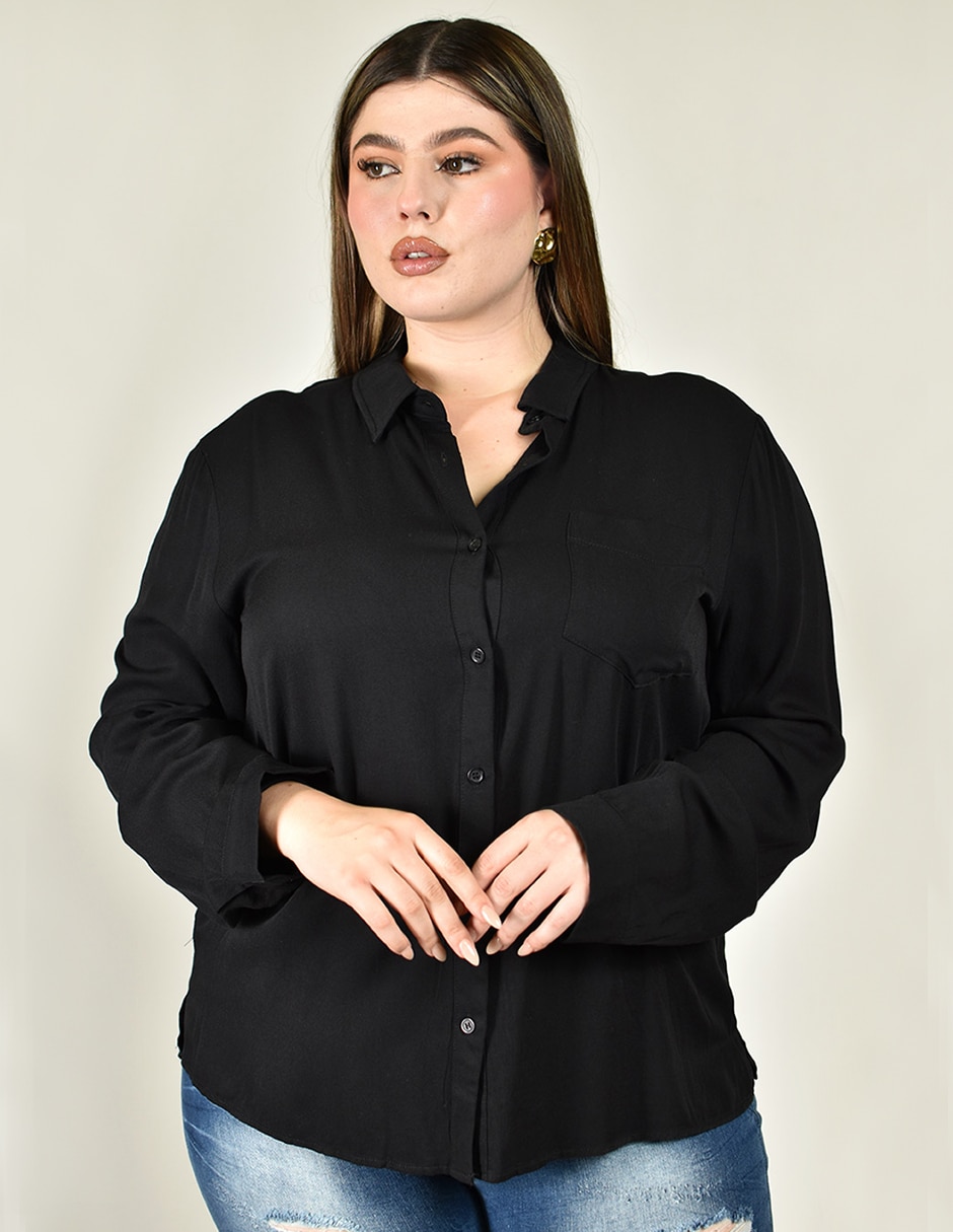 Blusa manga larga para mujer