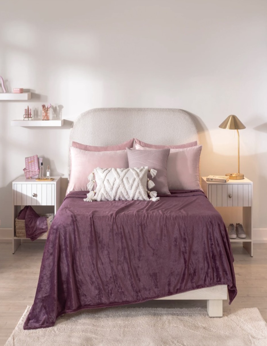Cobertor estampado liso
