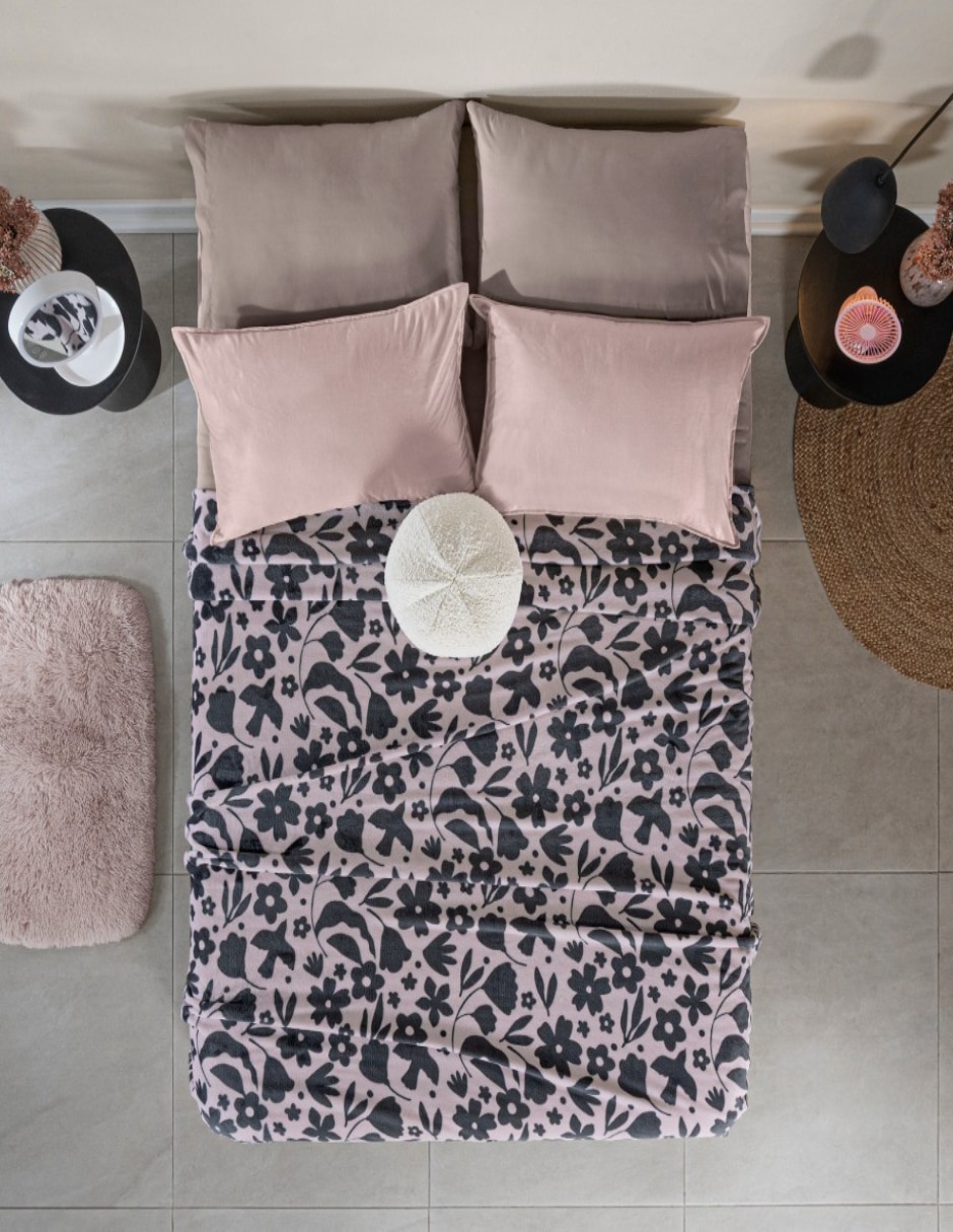 Cobertor estampado floral 4