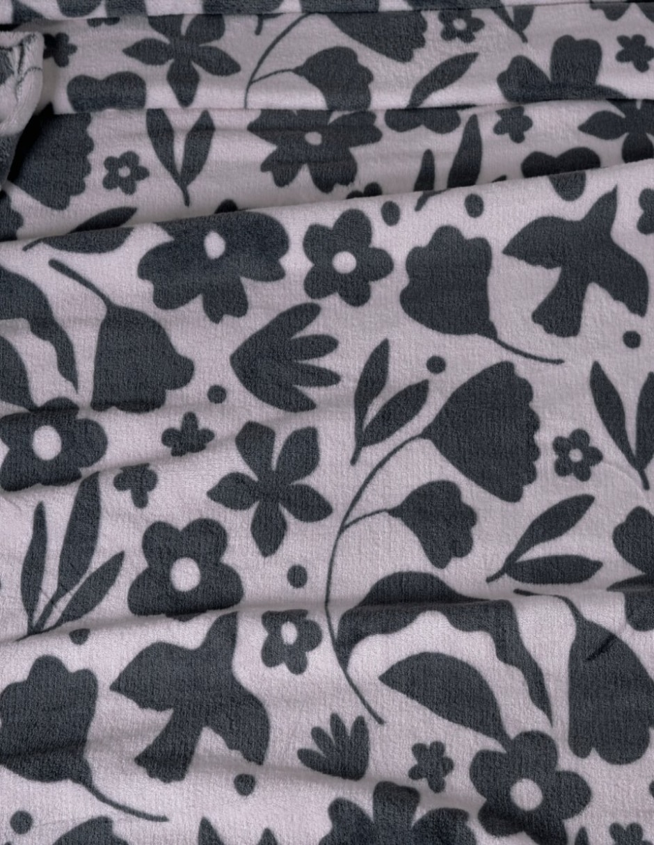 Cobertor estampado floral 5
