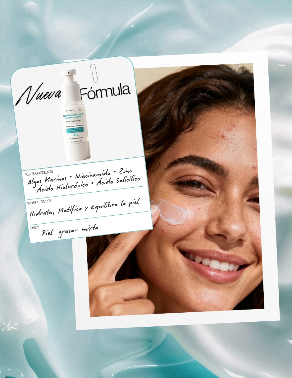 Set de crema para facial recomendada para matificar e hidratar de día y noche she is skincare para piel mixta y grasa