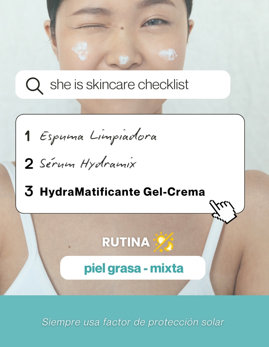 Set de crema para facial recomendada para matificar e hidratar de día y noche she is skincare para piel mixta y grasa