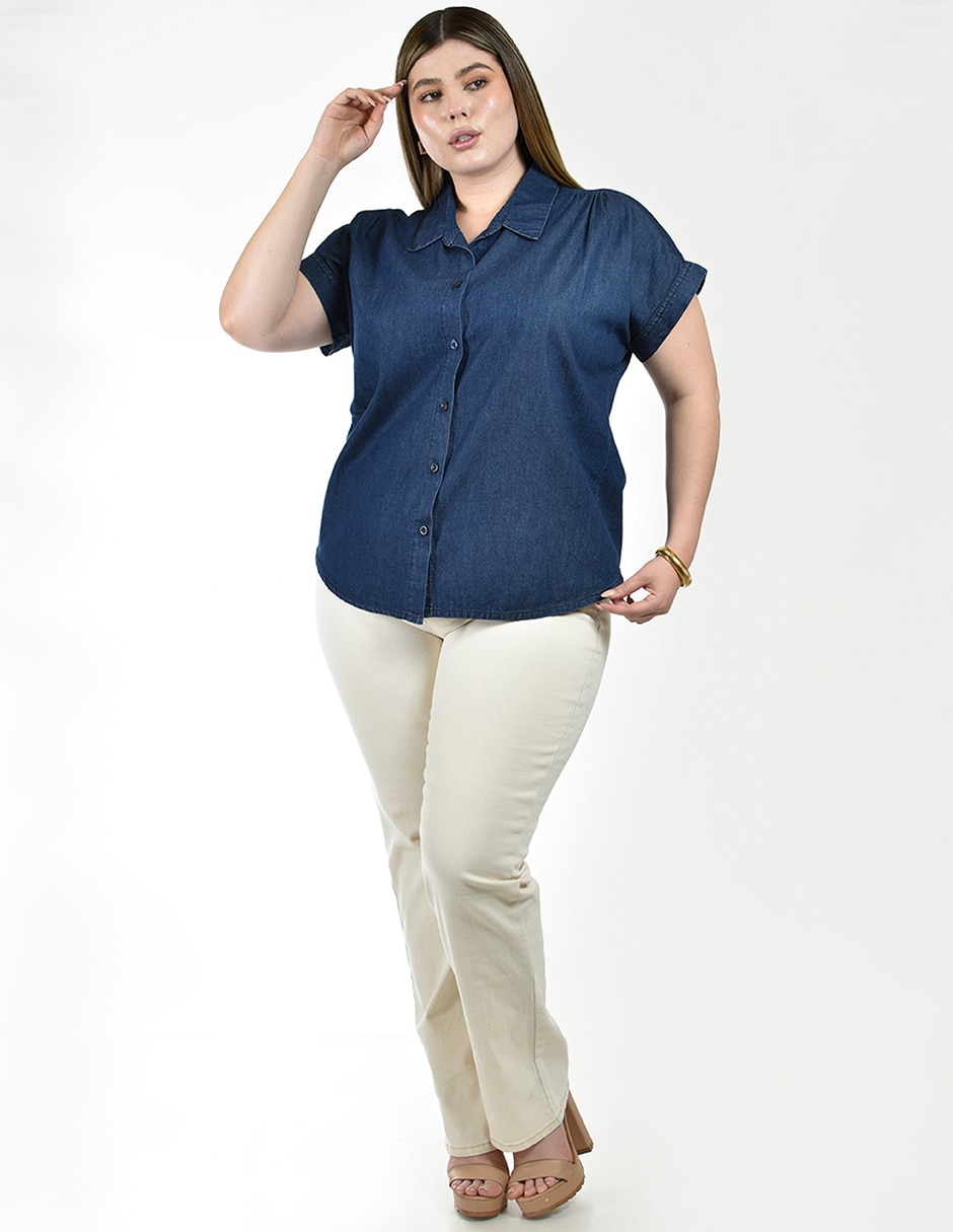 Blusa manga corta para mujer 3