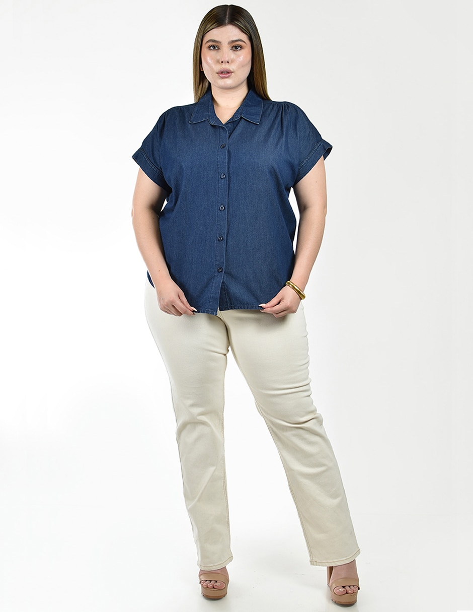 Blusa manga corta para mujer 4