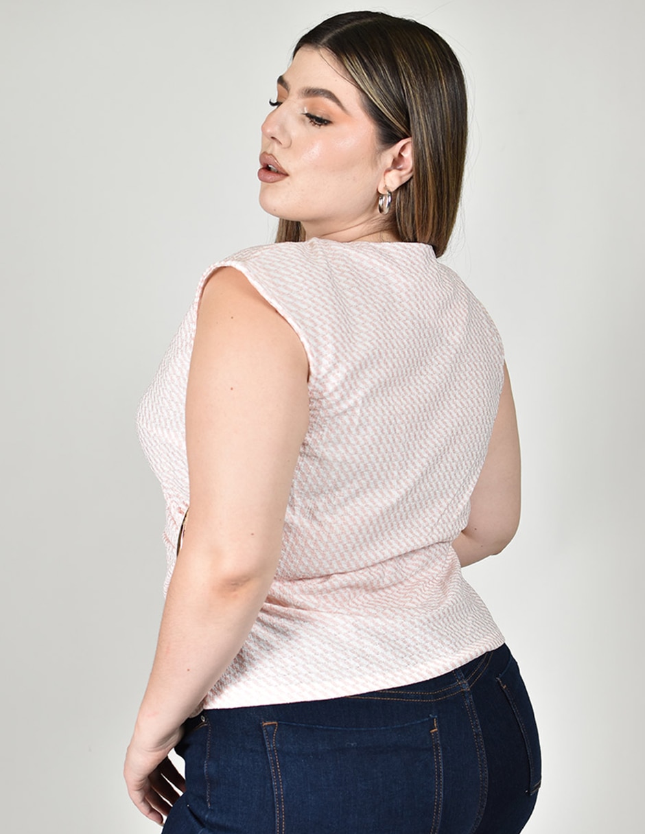 Blusa manga corta para mujer 5