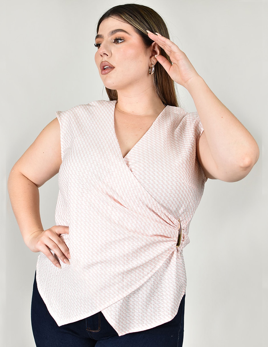 Blusa manga corta para mujer 7