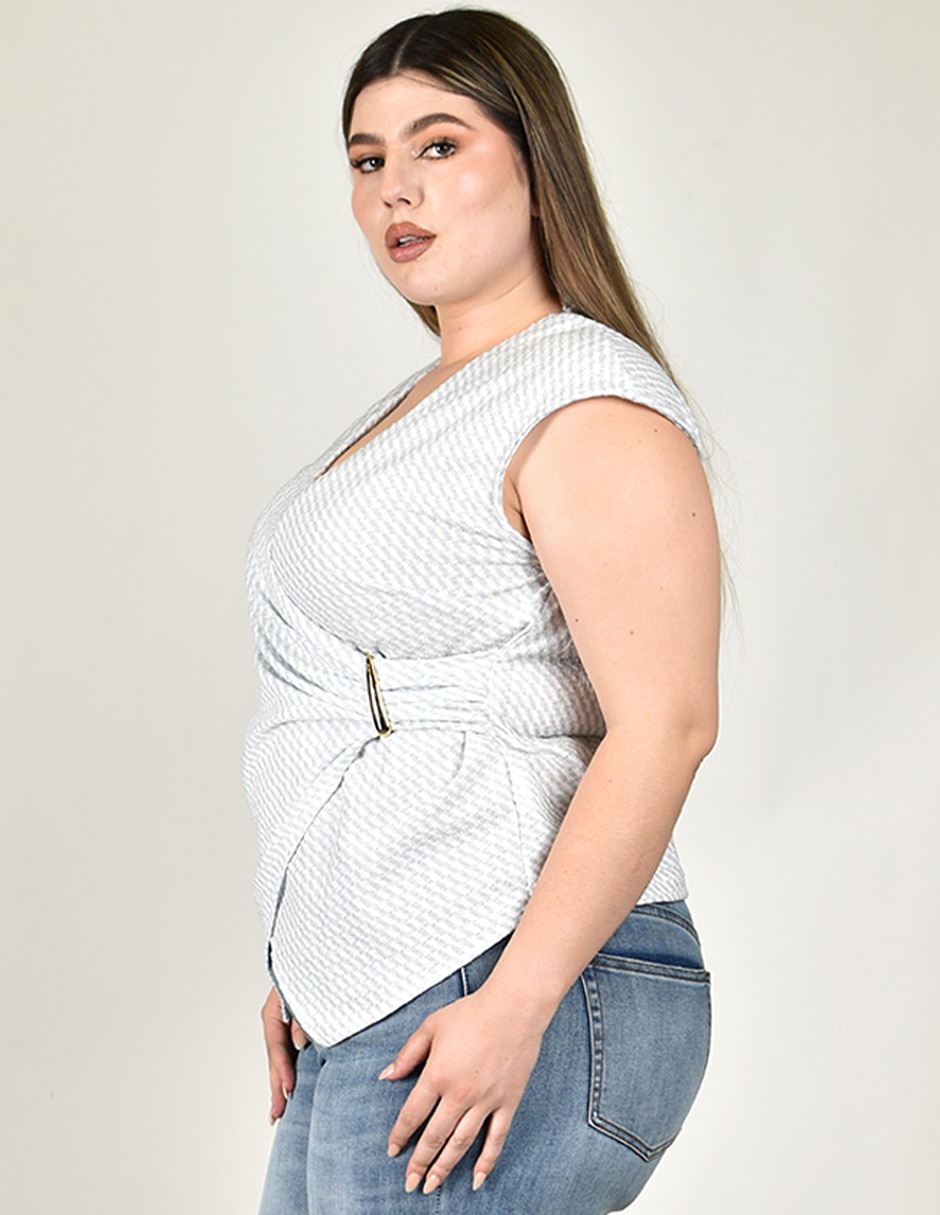 Blusa manga corta para mujer 3