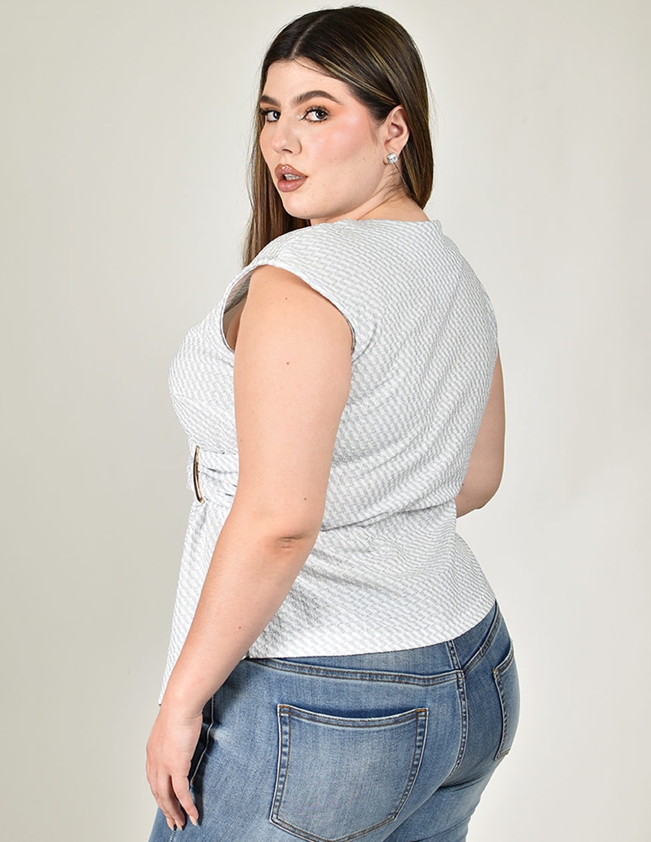 Blusa manga corta para mujer 5