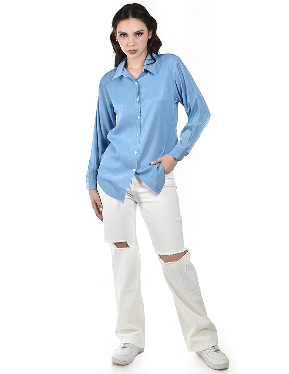 Blusa manga larga para mujer 3