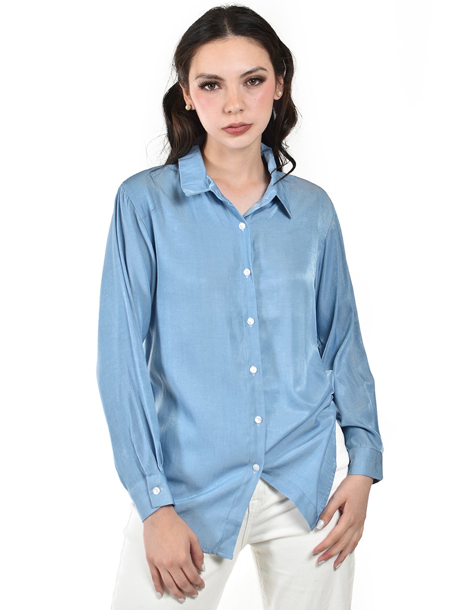 Blusa manga larga para mujer