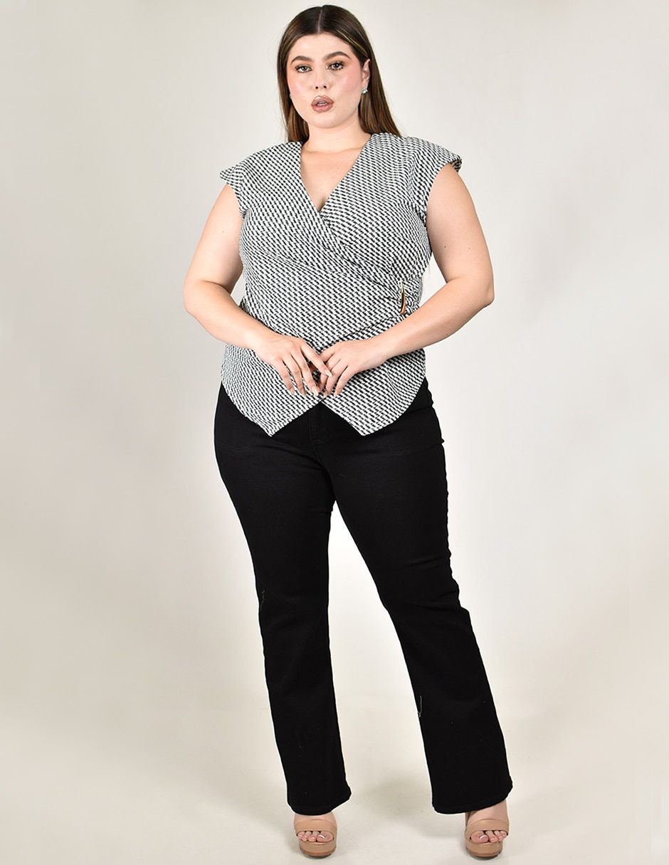 Blusa manga corta para mujer 4