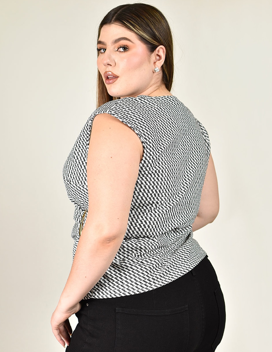 Blusa manga corta para mujer 6