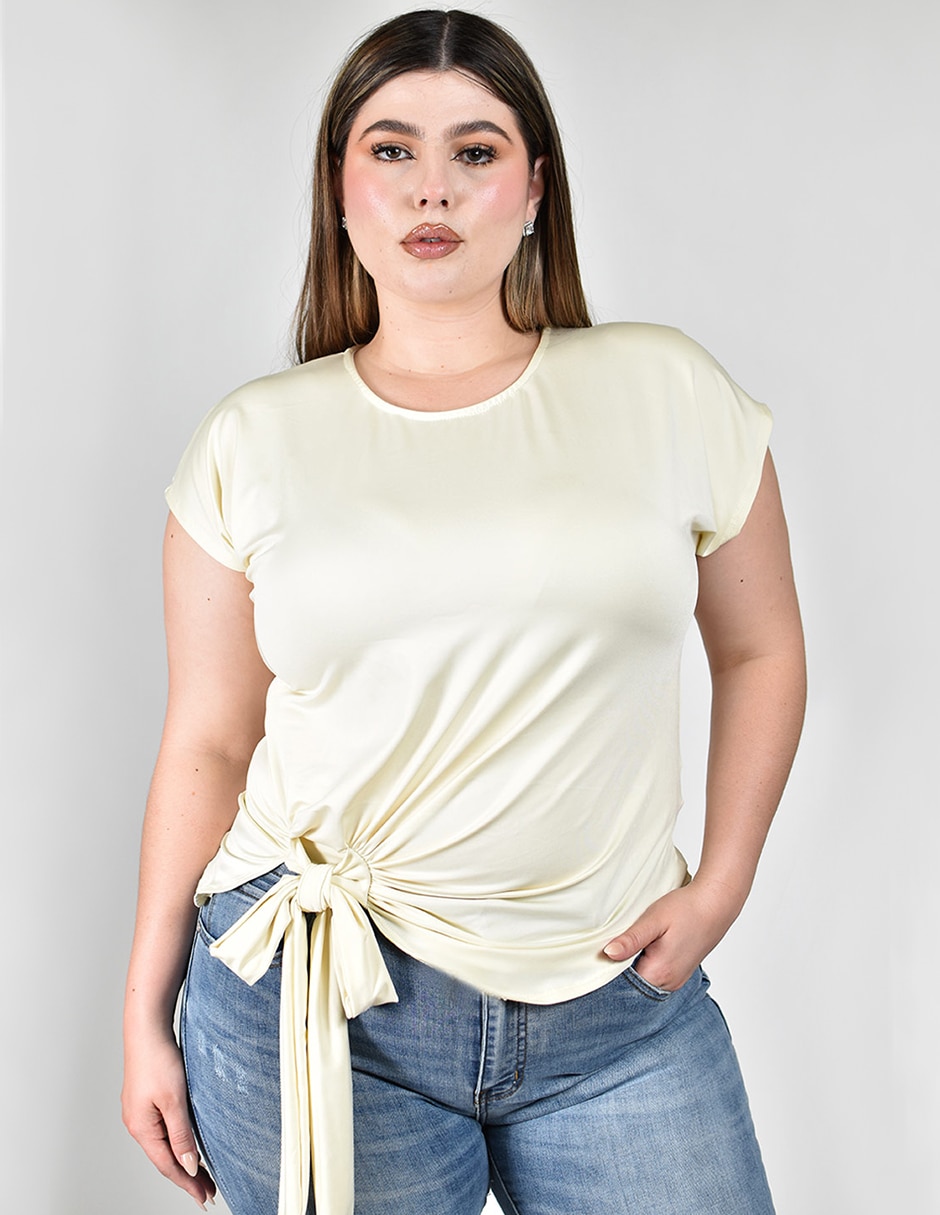 Blusa manga corta para mujer